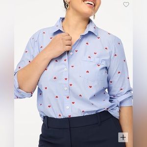 J Crew heart shirt